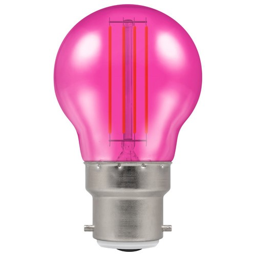 LED Filament Harlequin Round 4.5W 200lm 45mm 4.5W  Pink